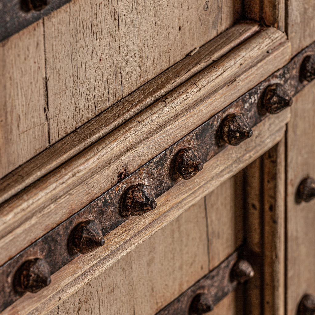 Handgefertigte Tür aus Teakholz im Ethnischen Stil