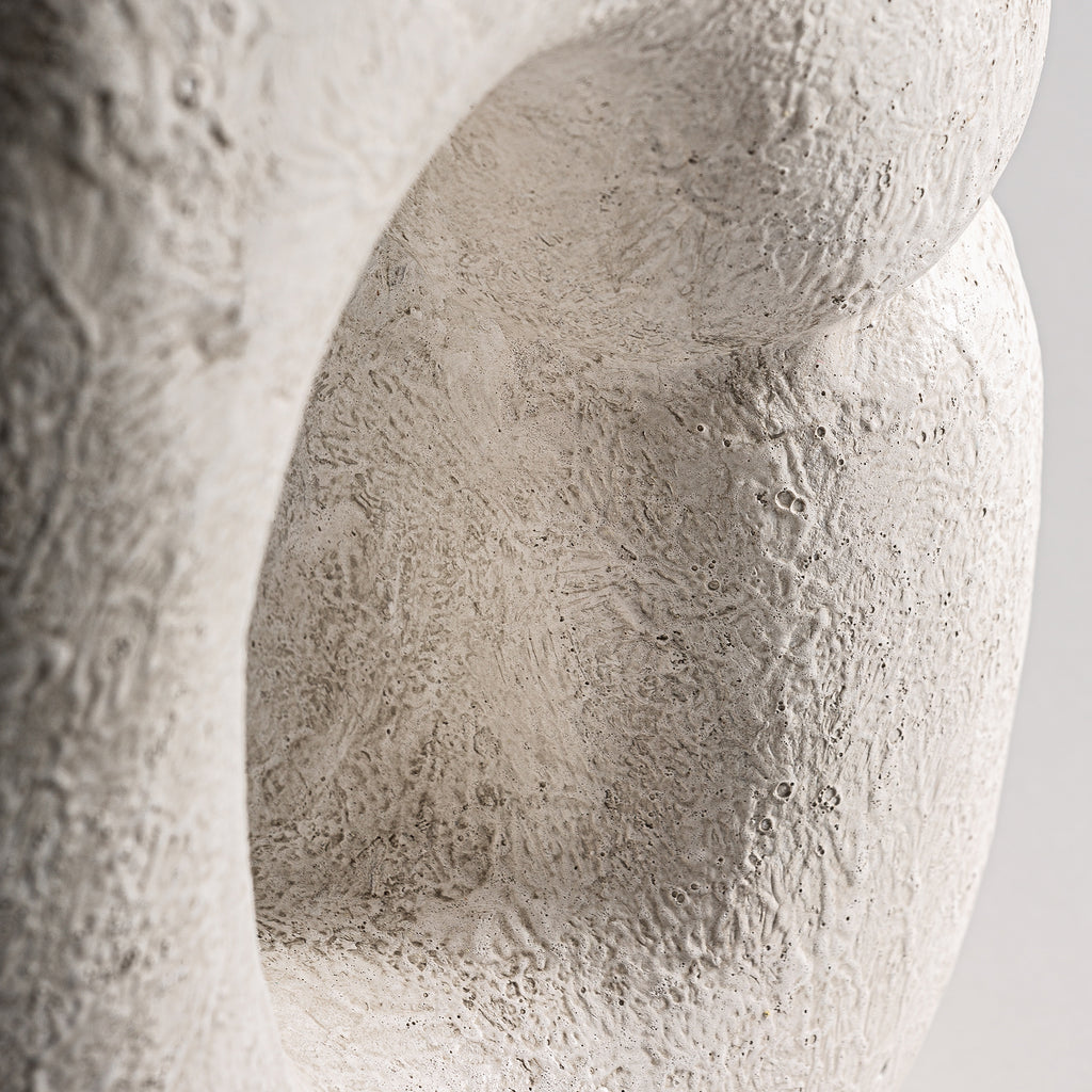 Weiße Vase aus Terrakotta im Contemporary Design