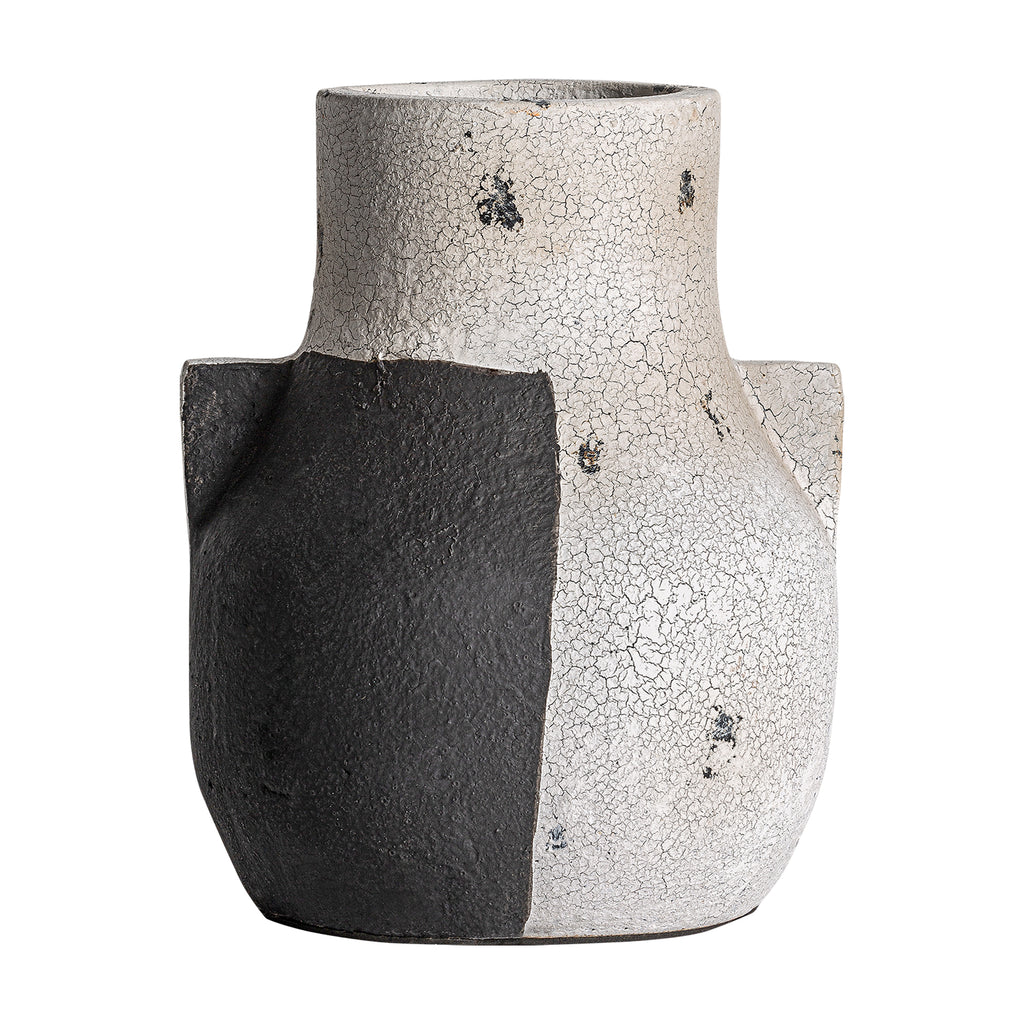 Duo-Ton Terrakotta-Vase im Contemporary Design 