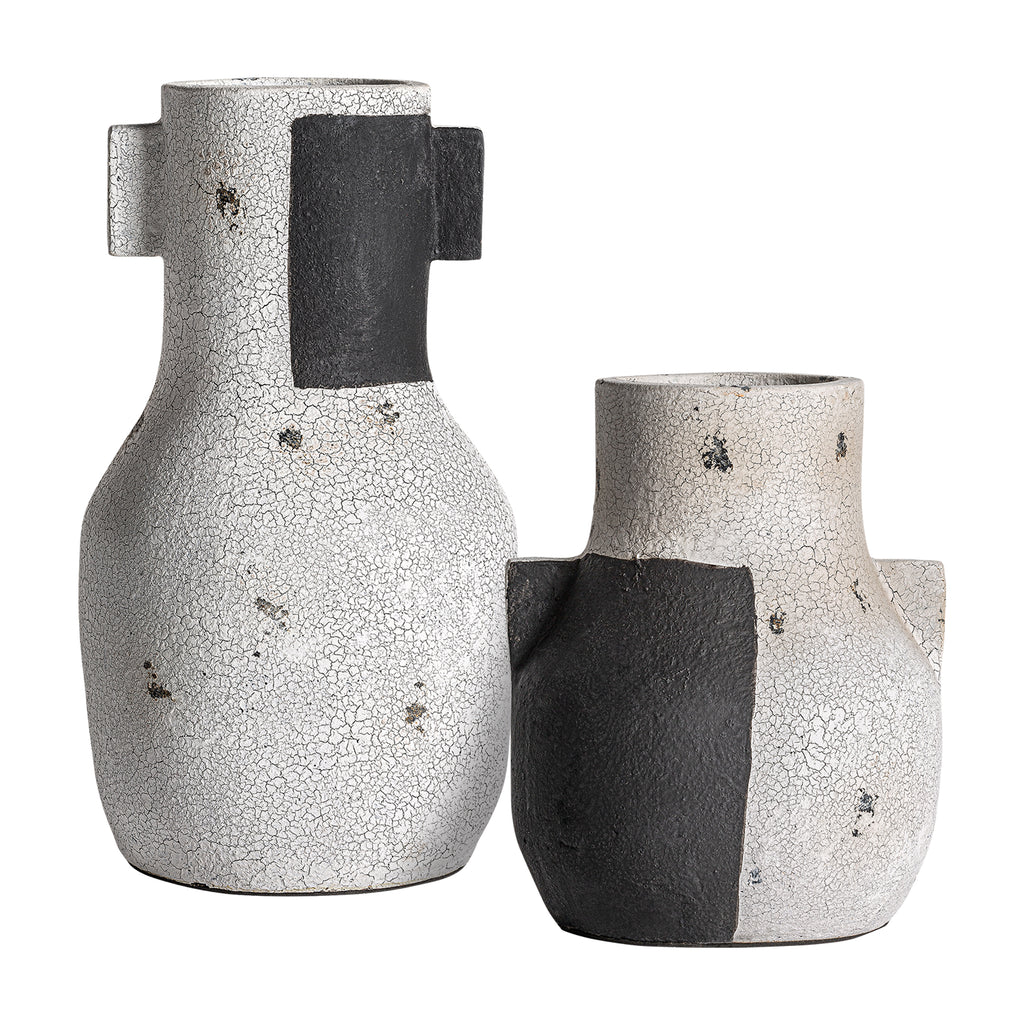 Zweifarbige Terrakotta Vase im Contemporary Design