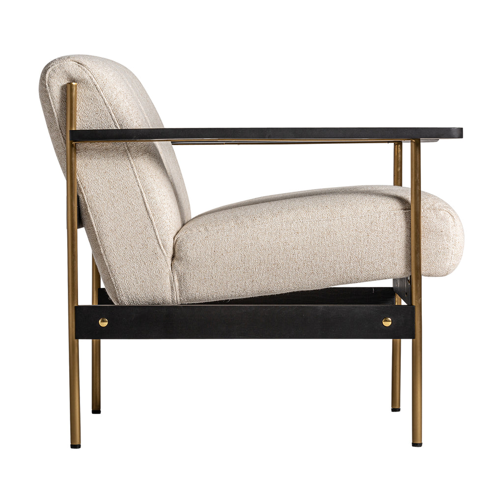 Schwarzweisser Art Deco Sessel 