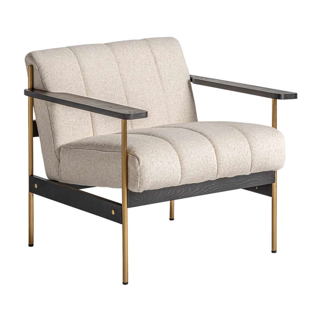 Schwarzweisser Art Deco Sessel aus Edelhölzern 