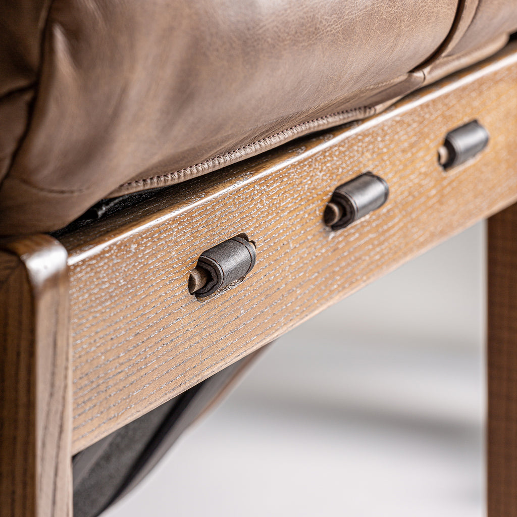 Vintage Sessel aus Braunem Leder 