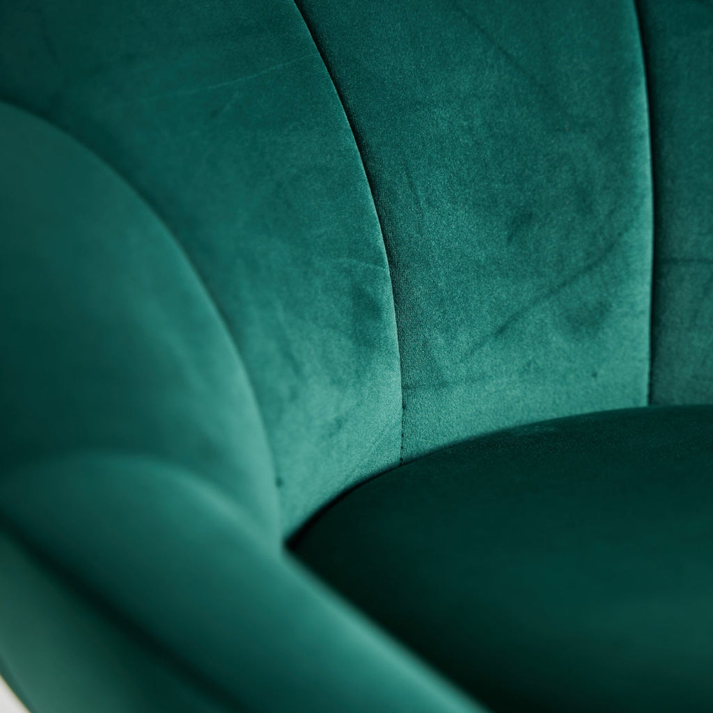 Barstühle im 2er Set aus grünem Samt im Art Deco Stil - Maison Oudh