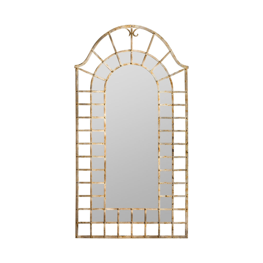 Dekorativer Spiegel aus Metall im Stil Provence - Maison Oudh