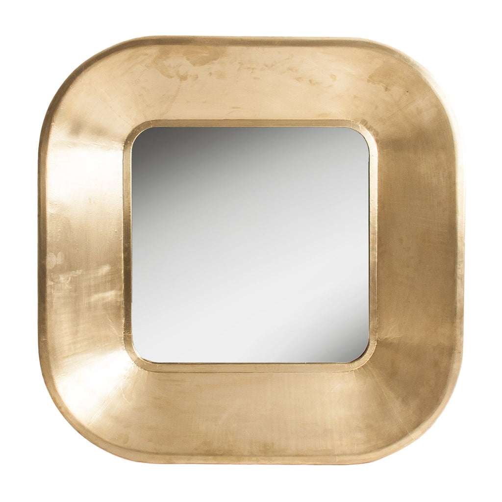 Goldener Spiegel aus Messing im Art Deco Design - Maison Oudh