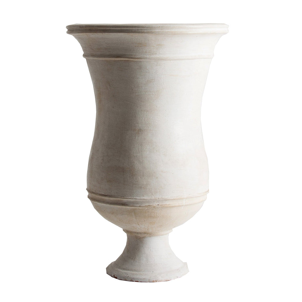 Grosse Vase in Creme aus Terrakotta - Maison Oudh