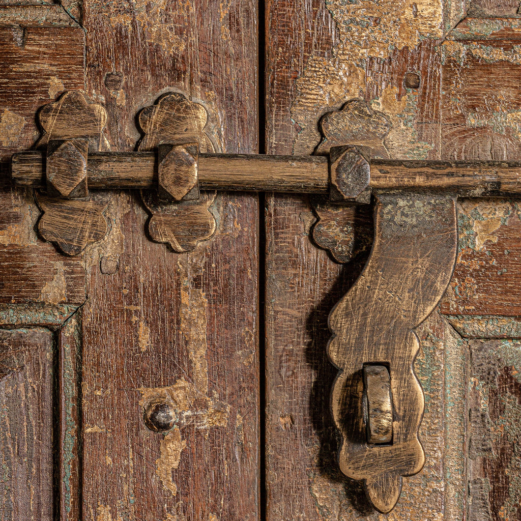 Handgefertigte Tür aus antikem Mangoholz im Ethno Design - Maison Oudh
