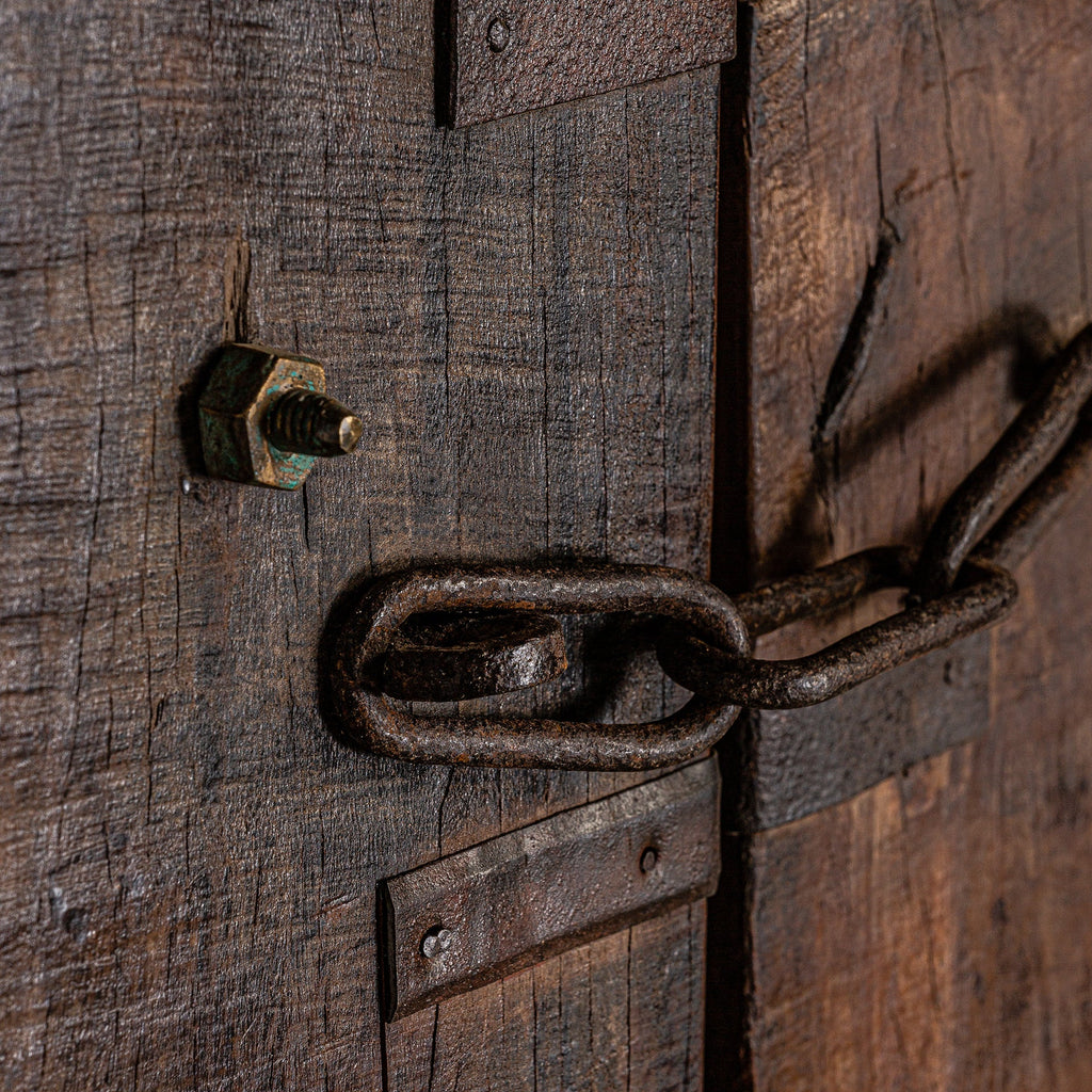 Handgefertigte Tür aus antikem Teakholz im Ethno Stil - Maison Oudh