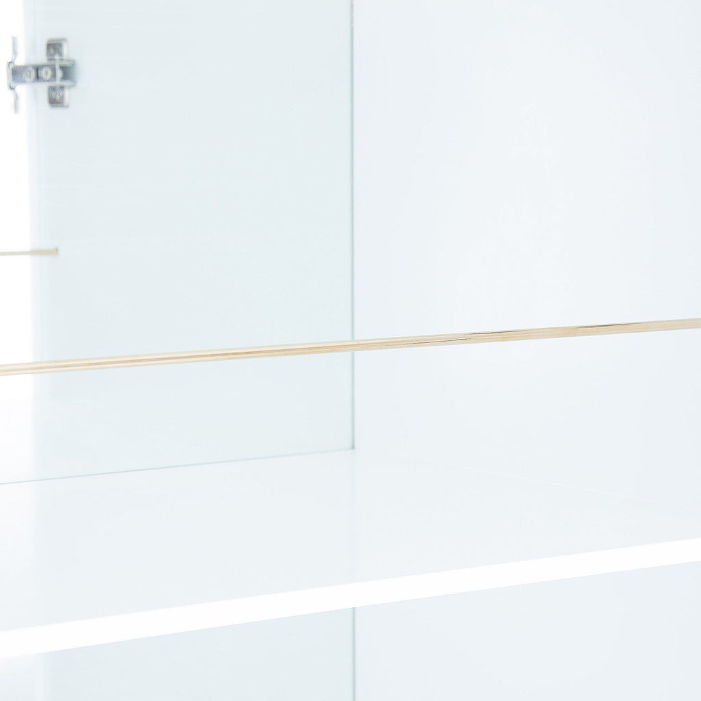 Hochschrank in Weiss mit goldenen Details - Maison Oudh