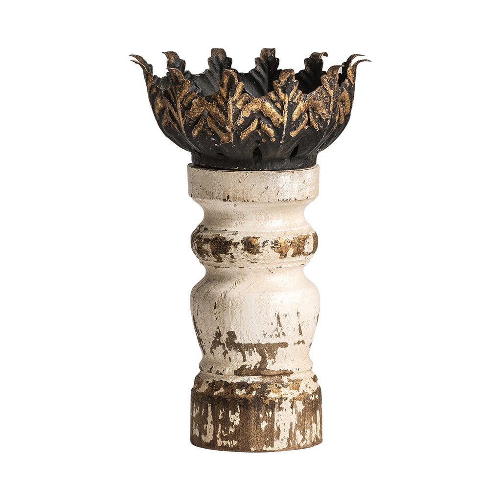 Kerzenhalter aus Tannenholz im Stil Provence - Maison Oudh