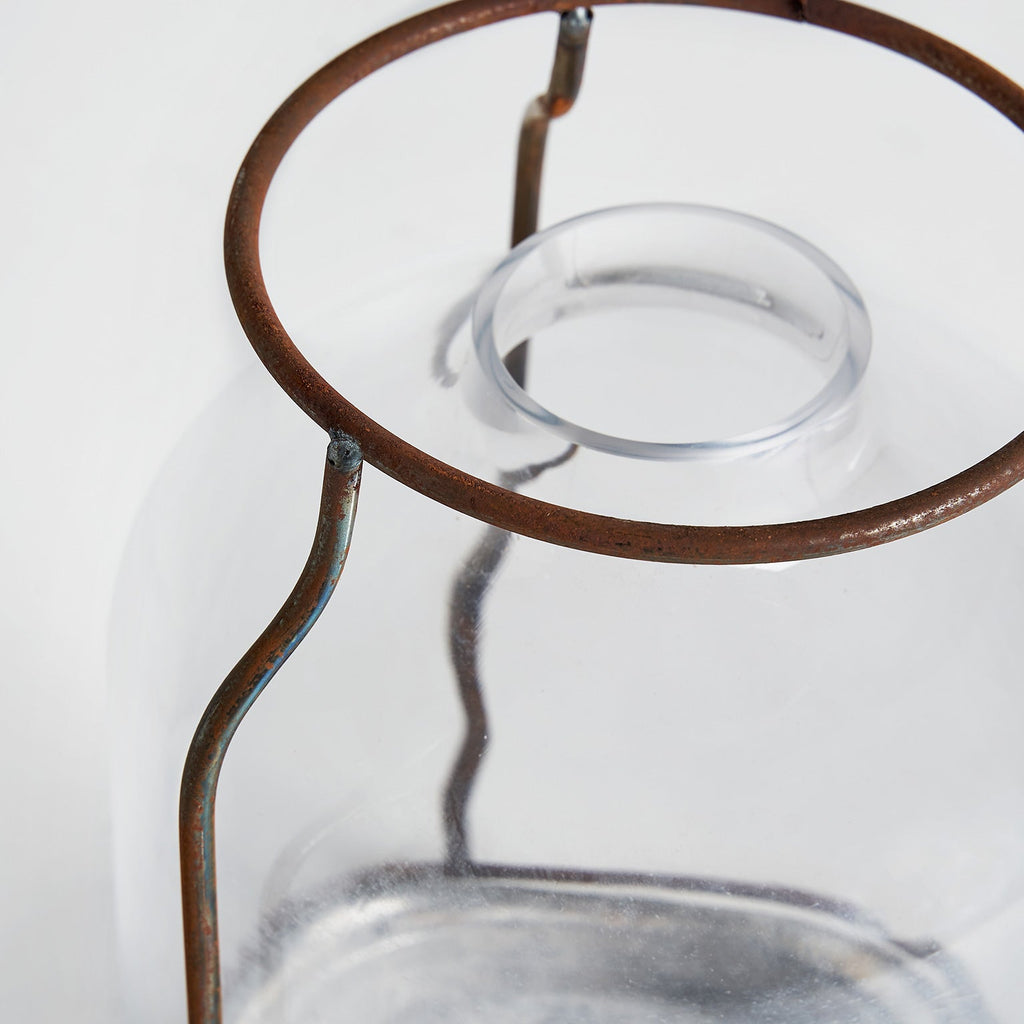 Kerzenhalter kombiniert mit Stein und Glas - Maison Oudh