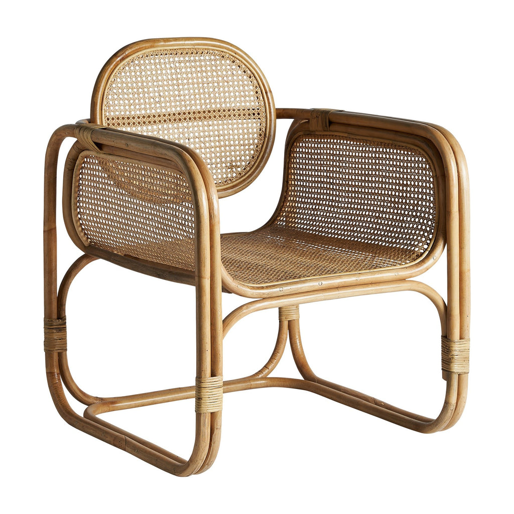 Naturfarbener Sessel aus Rattan im Contemporary Stil - Maison Oudh