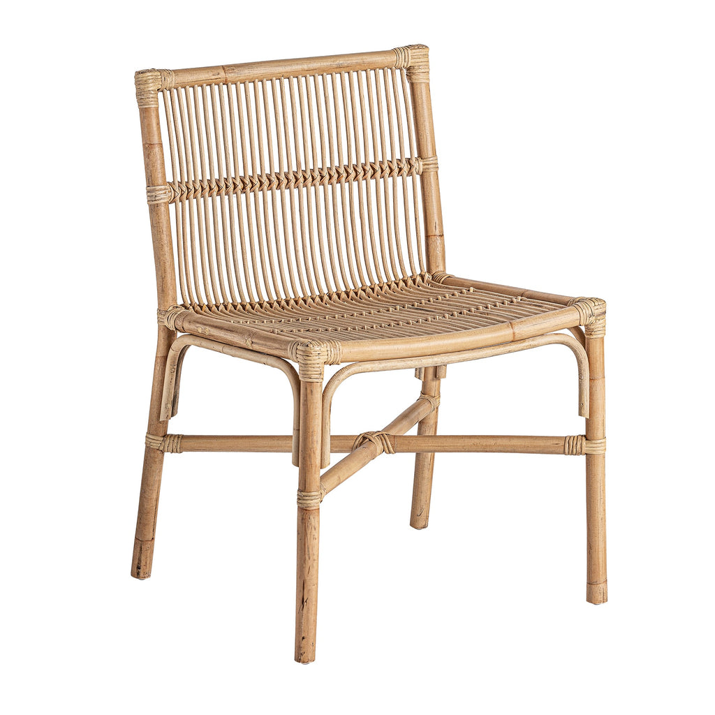 Naturfarbener Stuhl aus Rattan - Maison Oudh