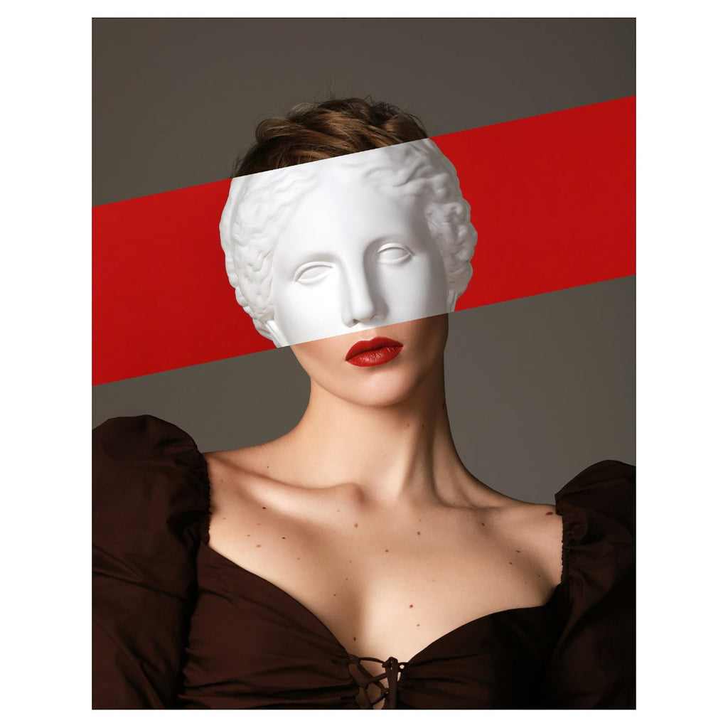 Rechteckiges Leinwandbild Porträt Frau im Contemporary Stil - Maison Oudh