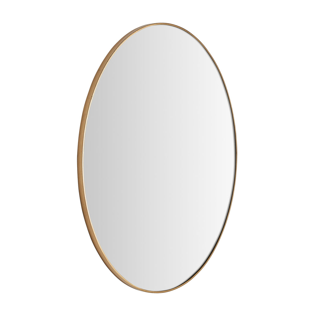 Runder Goldener Spiegel im Klassischen Stil -klein- - Maison Oudh