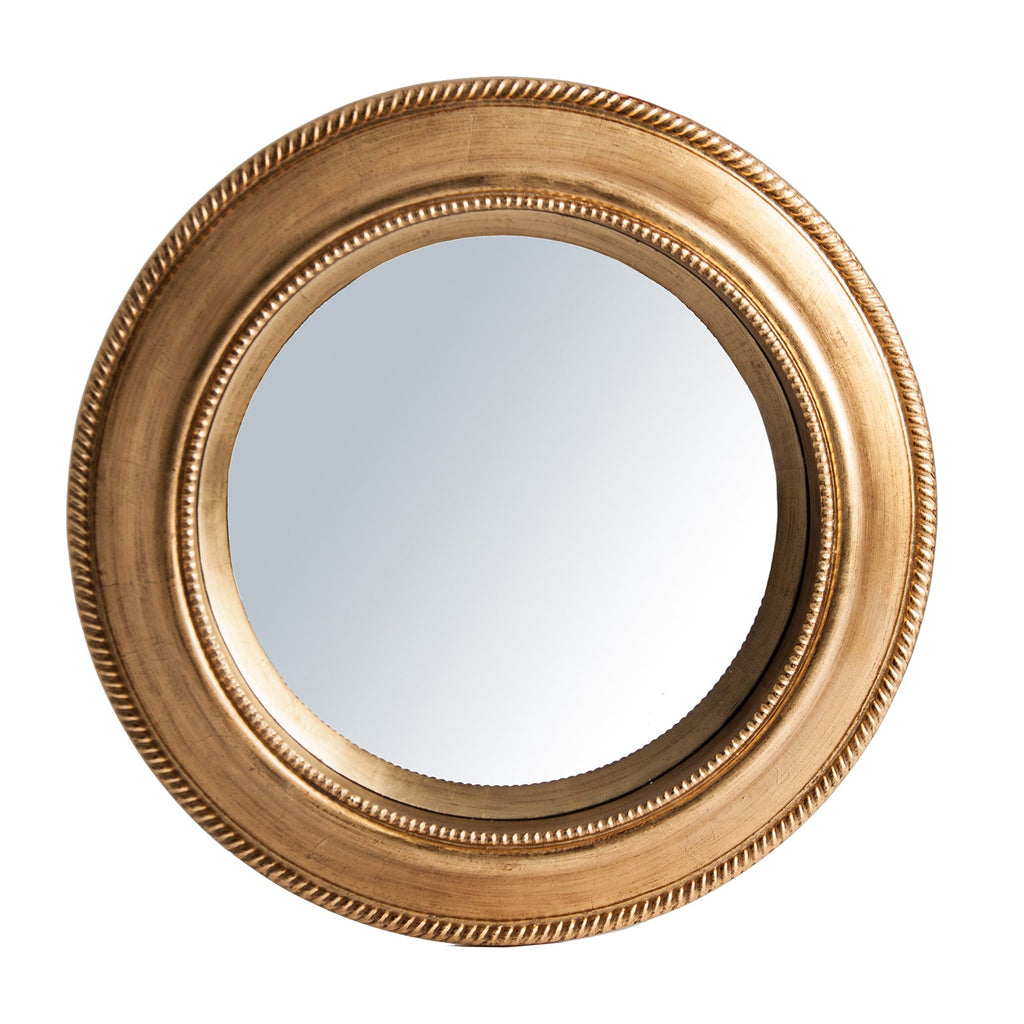 Runder Spiegel in einem goldenen Rahmen - Maison Oudh