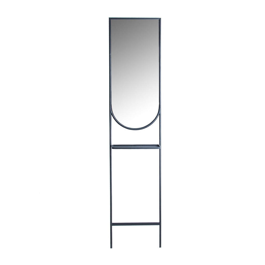 Spiegel in Schwarz mit einer Ablagefläche - Maison Oudh