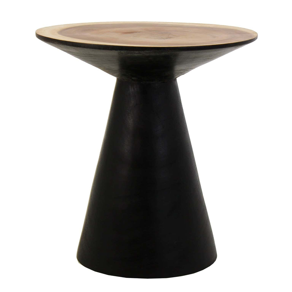 Runder Beistelltisch aus Suarholz, handmade 