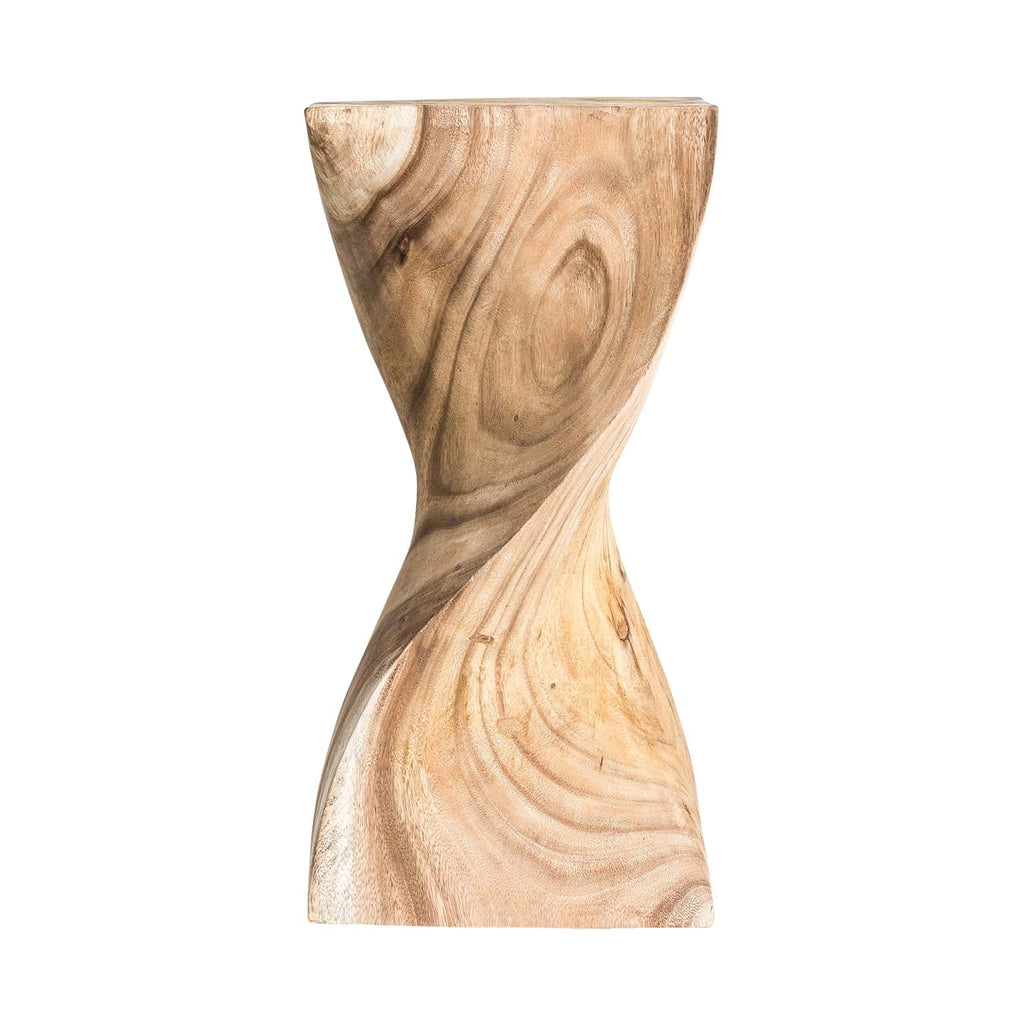 Outdoor Beistelltisch aus Naturfarbenem Holz