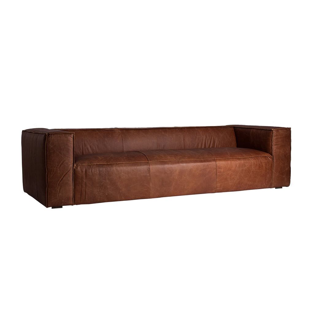 Designer Sofa aus Braunem Leder vical 

