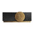 Schwarzes Art Deco Sideboard aus Mangoholz mit Gold