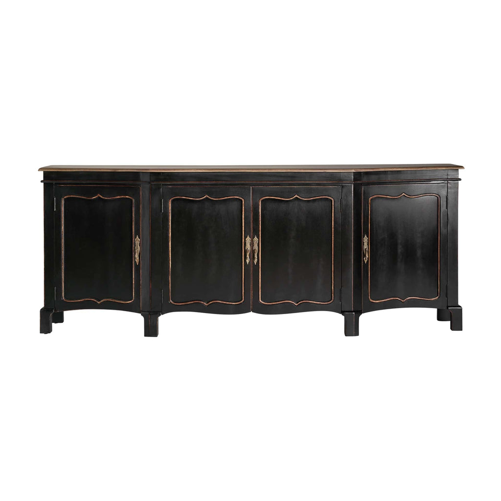 Klassisches Viertüriges Sideboard aus Mangoholz 