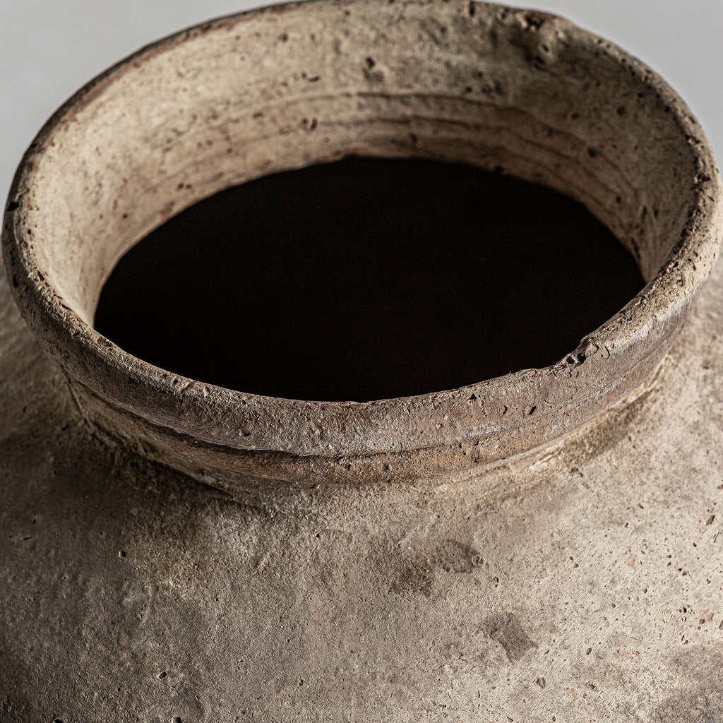 amphore, handmade, cremefarben. 