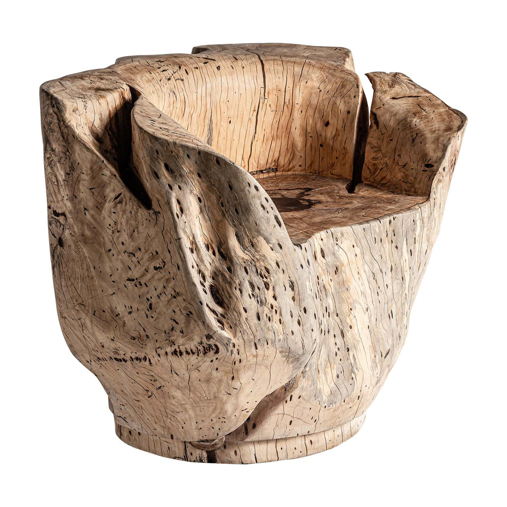 Handgefertigter Sessel aus Massivem Tamarindenholz