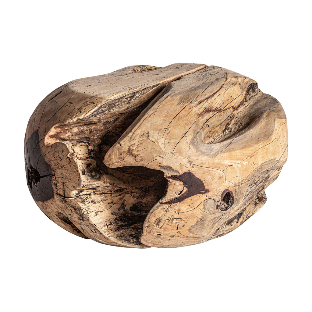 Couchtisch aus braunem Tamarindenholz im Ethnic Design