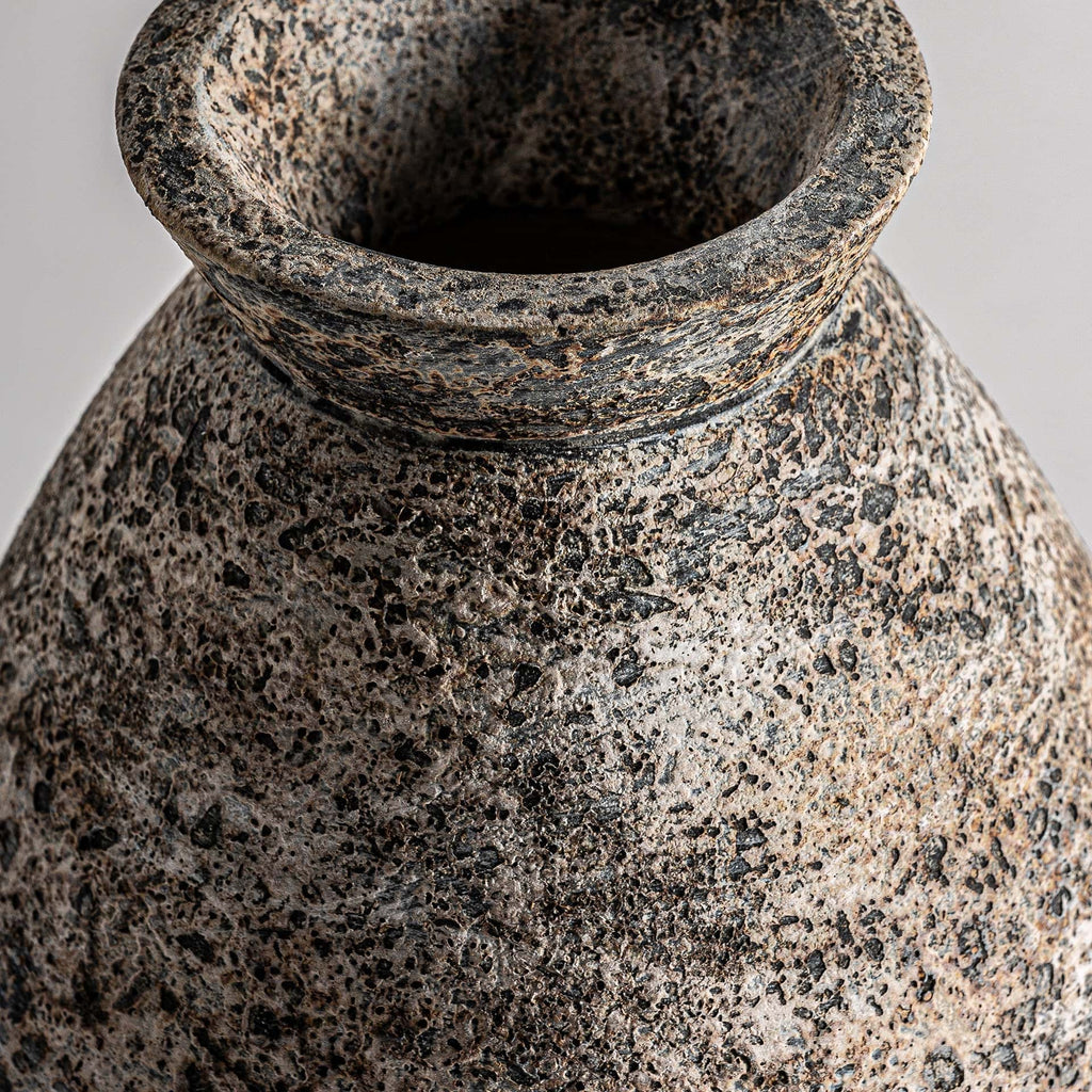Handgefertigte Terrakotta-Vase im Provence Stil