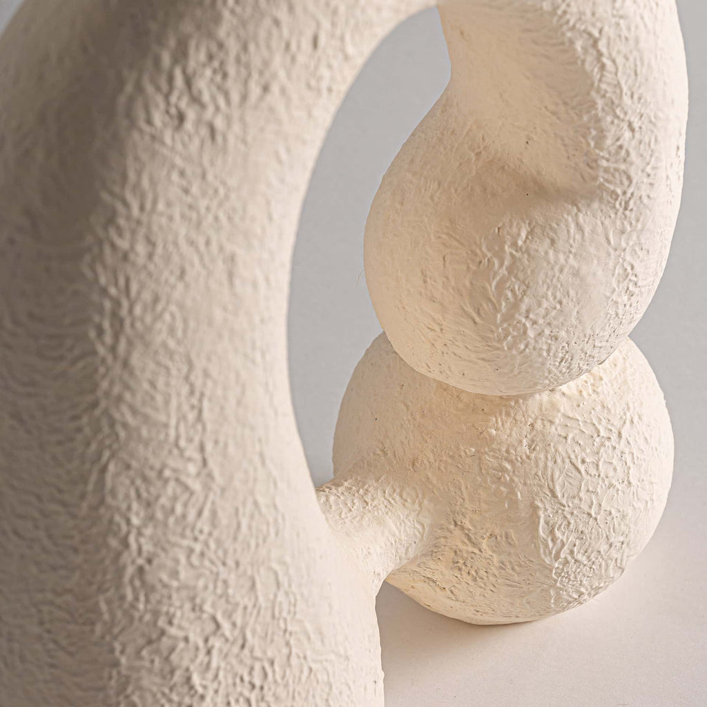 Cremefarbene Boho Chic Terrakotta Vase