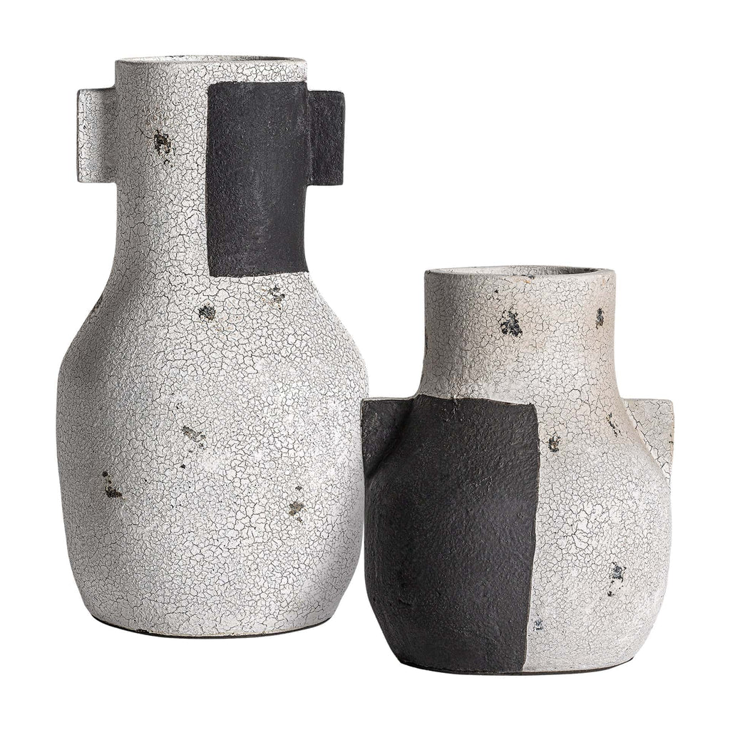 Duo-Ton Terrakotta-Vase im Contemporary Design 