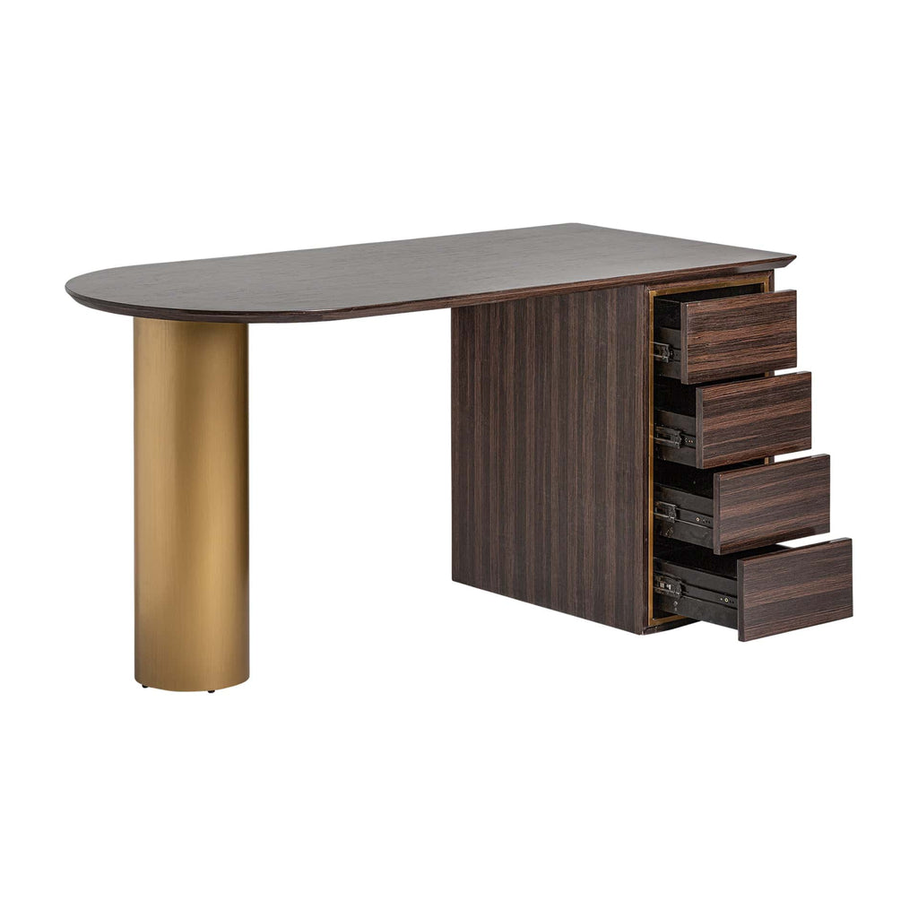 Luxus Art Deco Schreibtisch mit Schubladen 
