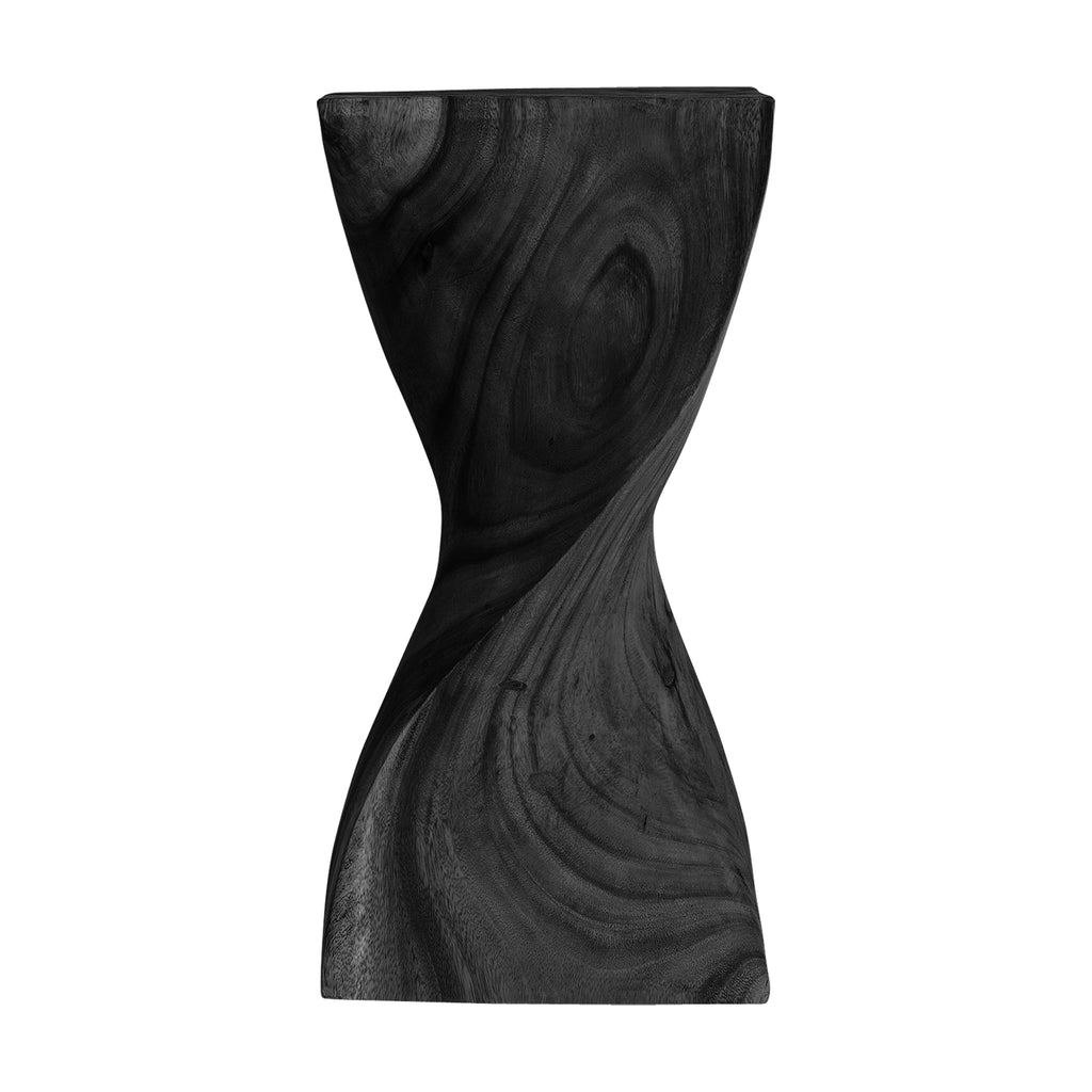 Outdoor Beistelltisch aus Schwarzem Holz