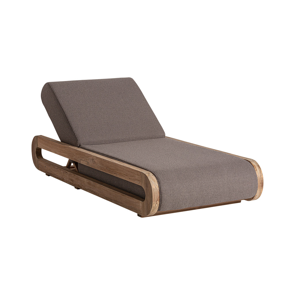 Braune Chaise Longue - Outdoor und Indoor