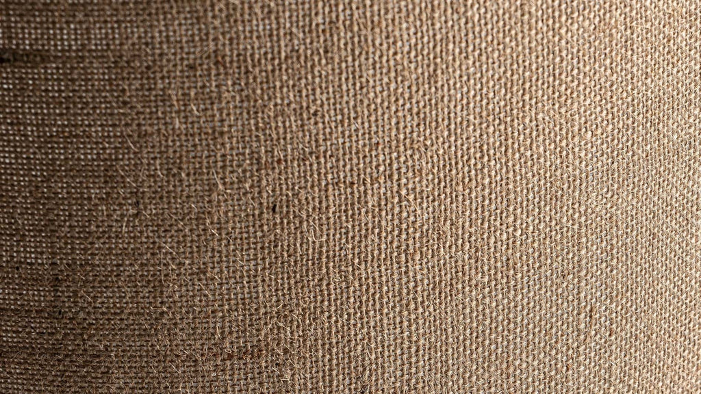 Schwarze Tischlampe aus Terrakotta mit Brauner Jute 