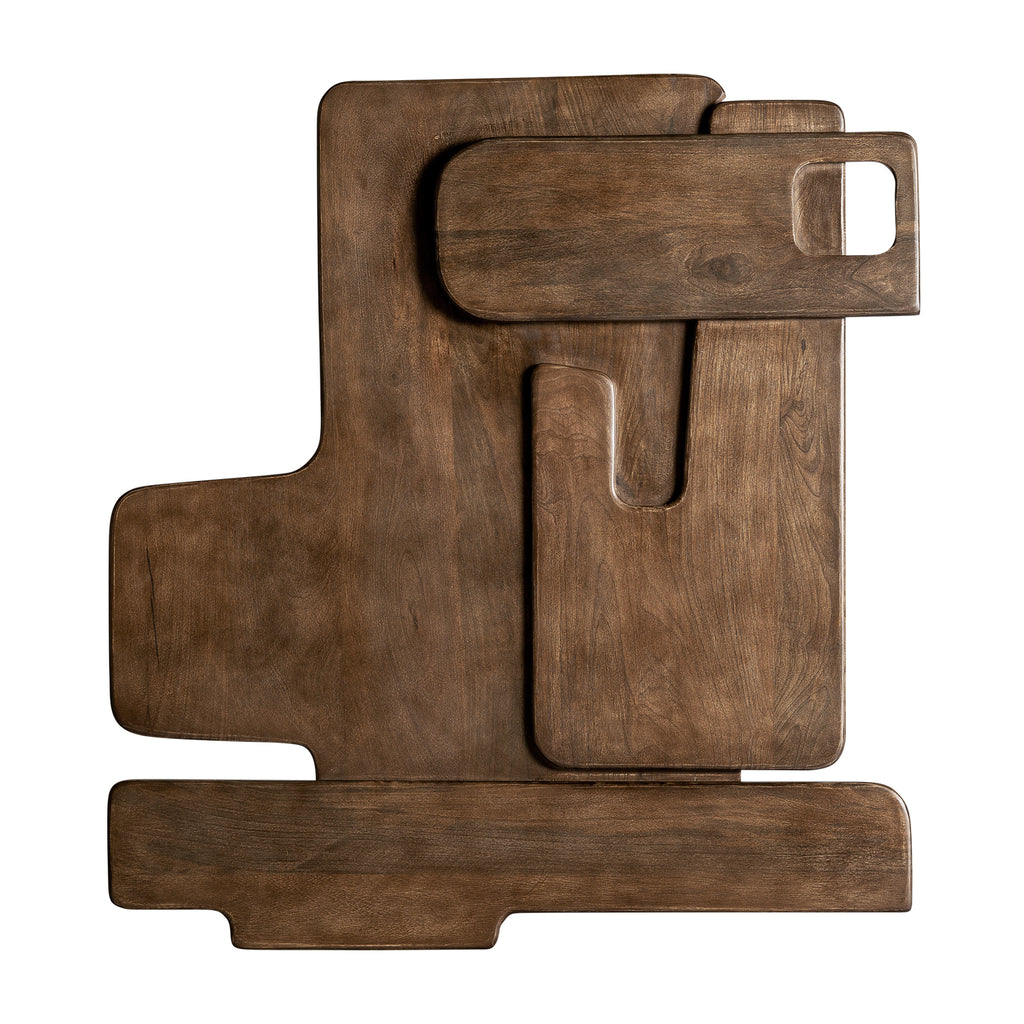 Handgefertigte Wandkunst aus Holz im Contemporary Stil