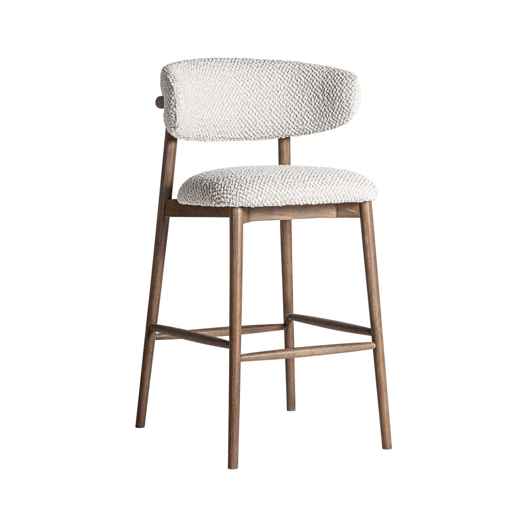 Moderner Barhocker mit Beigem Polster 