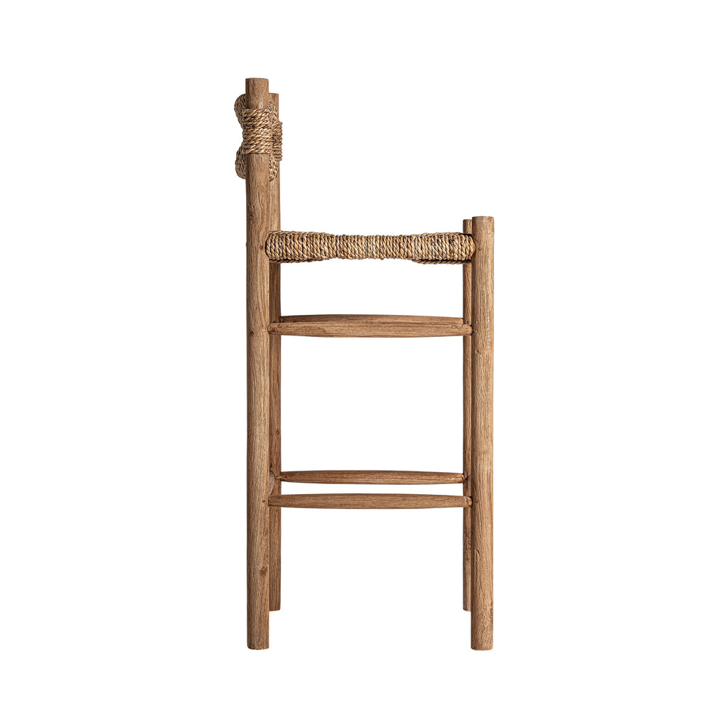 Barhocker aus Teakholz 