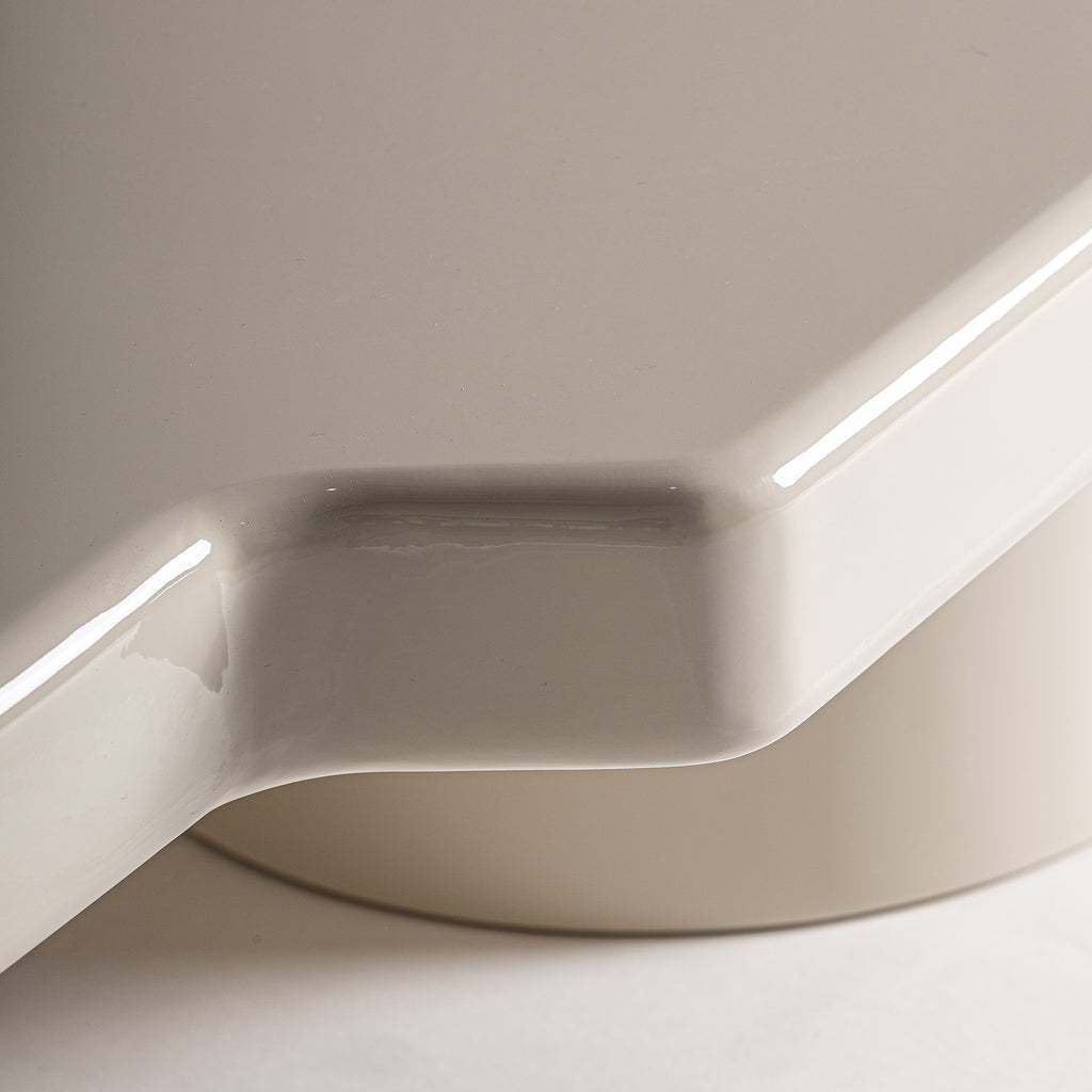 Beiges Couchtisch-Set Hochglanz
