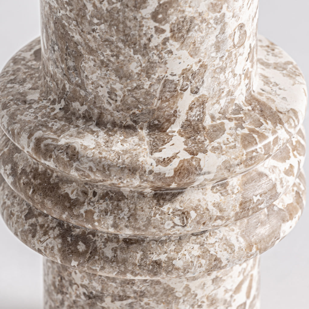Marmorvase beige 