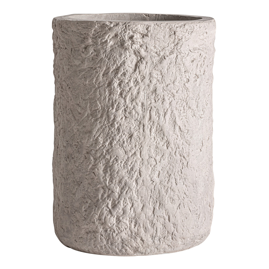 Blumentopf aus taupefarbenem Beton im Contemporary Stil, handgefertigt