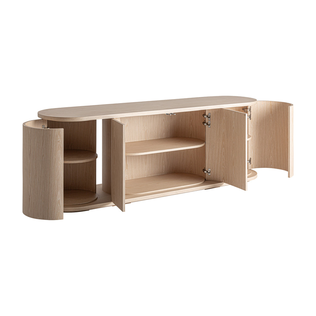 Sideboard aus beigefarbener Eiche – hochwertiges Design