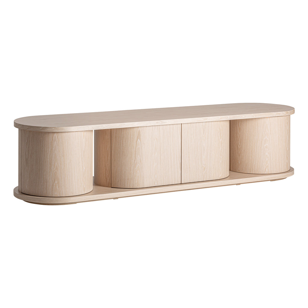 Beiger TV-Schrank aus Eichenholz