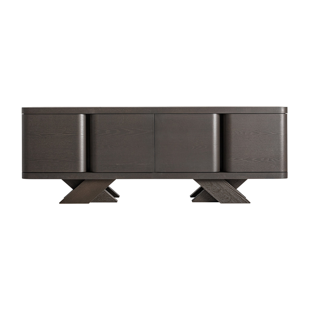 Art-Deco Sideboard aus schwarzer Eiche – elegantes Design