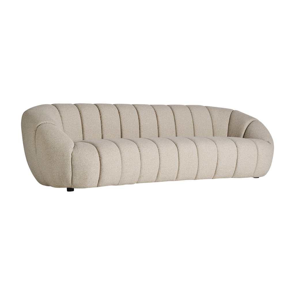 Beiges Designersofa Dreisitzer im Contemporary Stil 