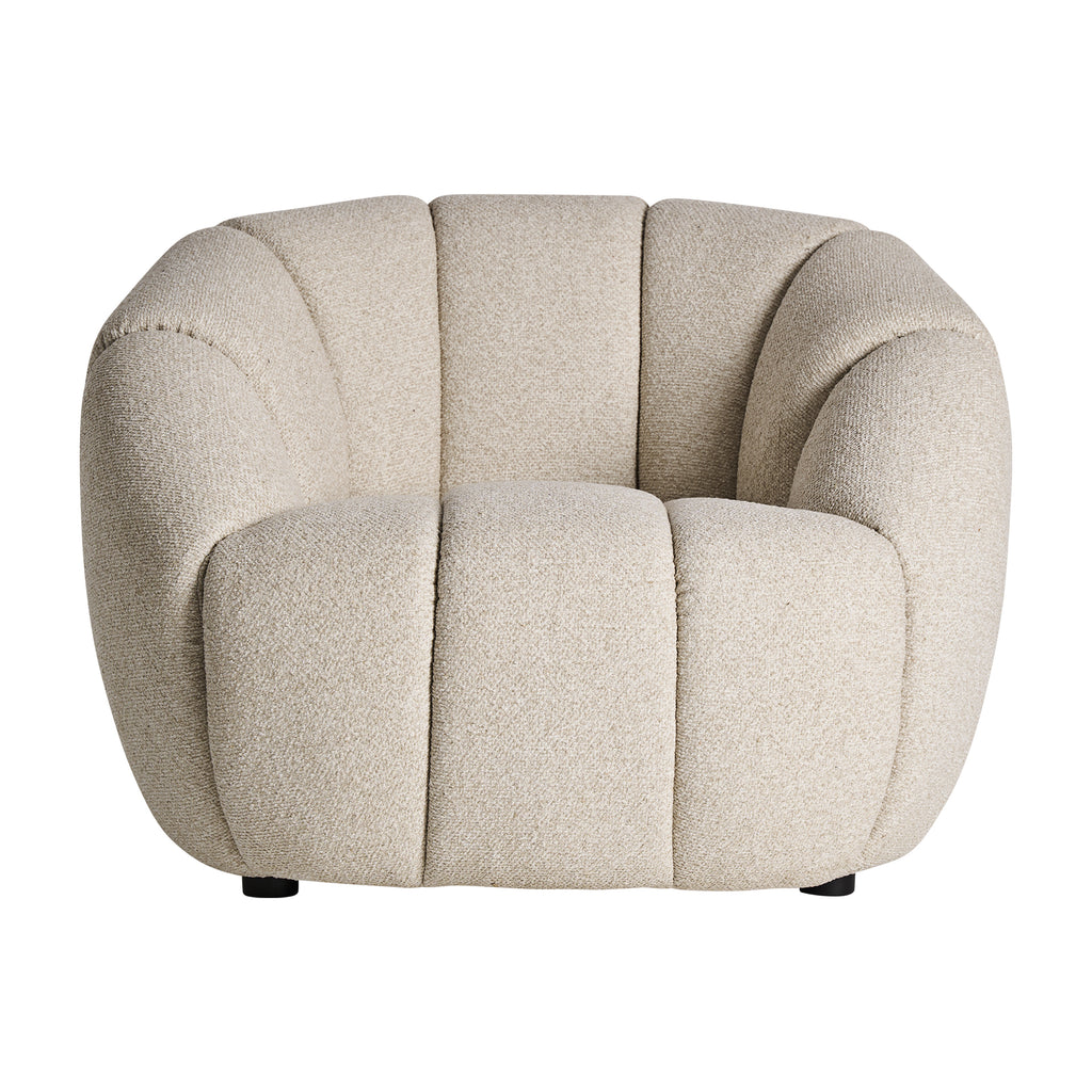 Runder Designersessel – Beige - vical design 