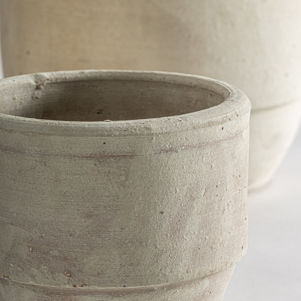 blumentöpfe beige im dreier set 