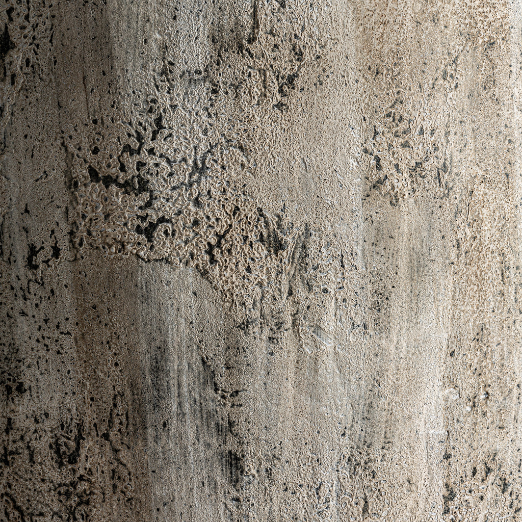 Riesen Amphore aus Stahlbeton in Grau, handgefertigtes Unikat im klassischen Stil mit Antik-Finish